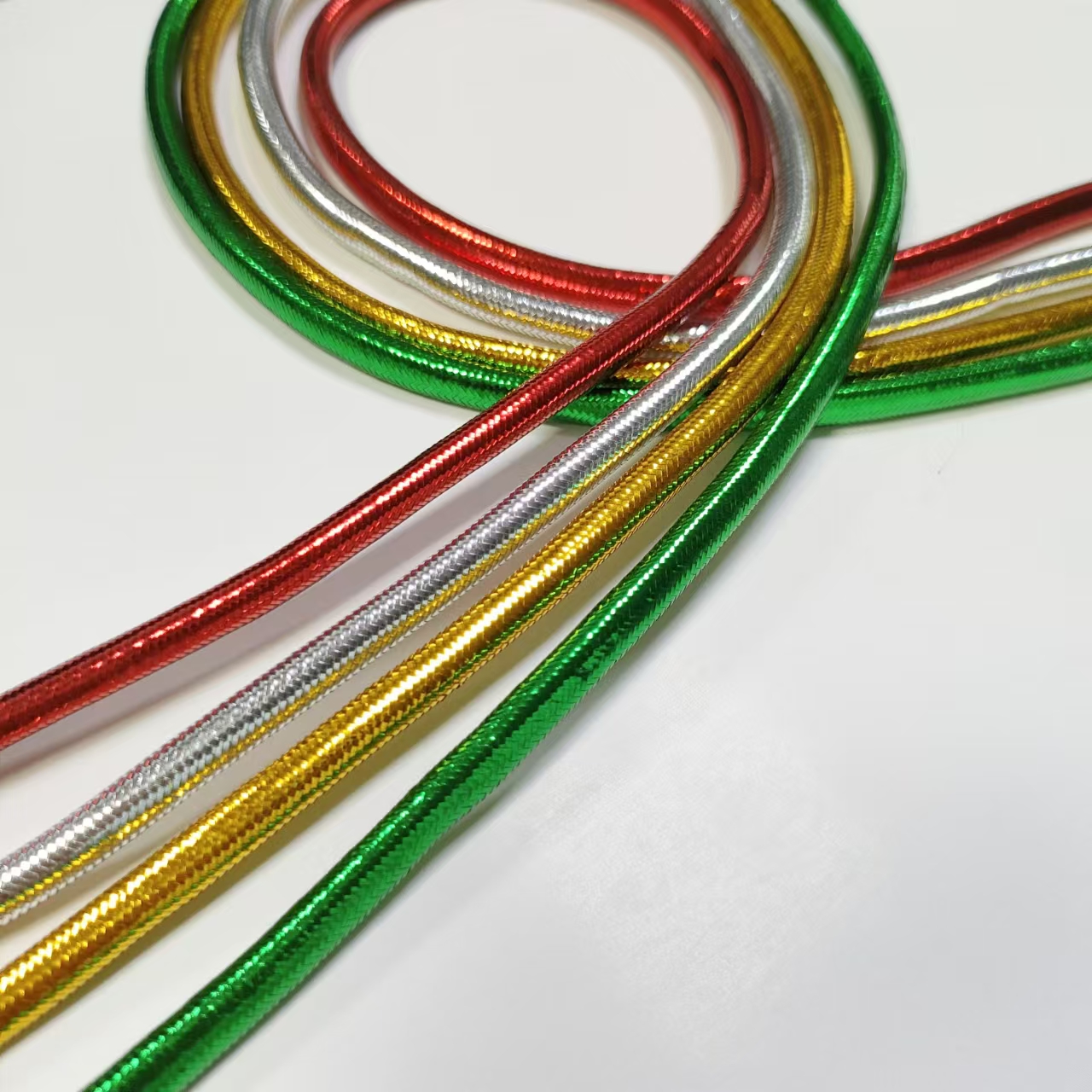 5mm Colorful Metallic Polyester Rope Jewelry Thread Metallic Cords Rope